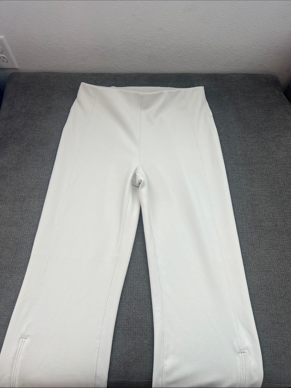 lululemon athletica Off-White Wide-Leg Ponte Pants